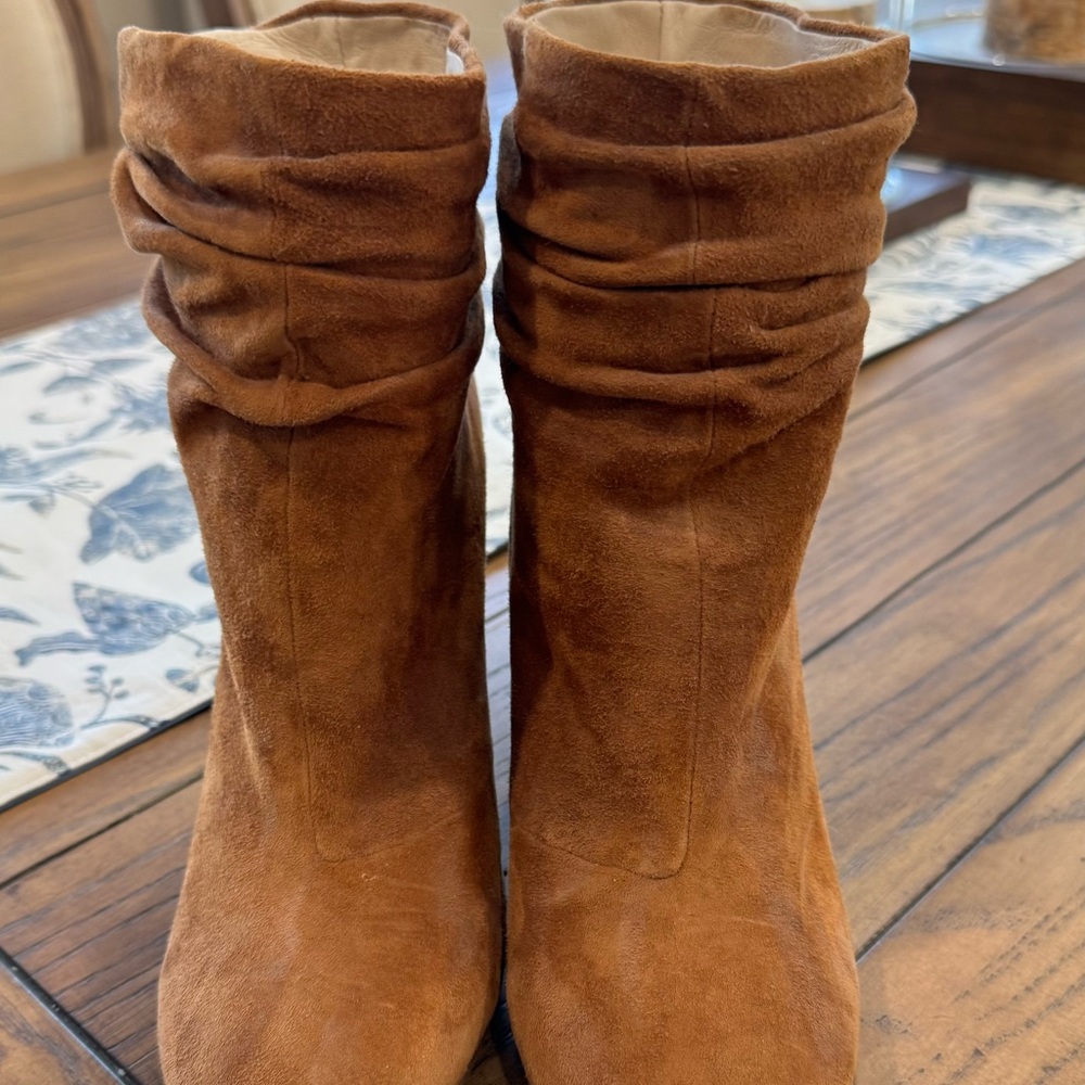 Brown Suede Ankle Boots